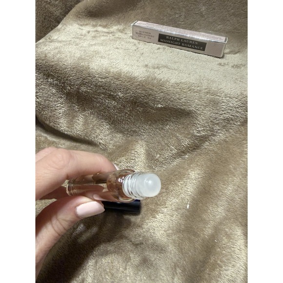 MIDNIGHT ROMANCE By Ralph Lauren Eau De Parfum .34oz/10ml EDP Travel ROLLERBALL - Picture 2 of 9